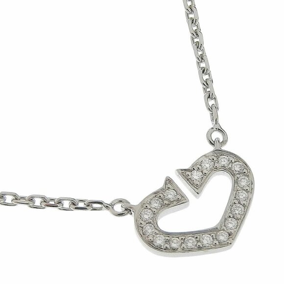 CARTIER White Gold Diamond Necklace